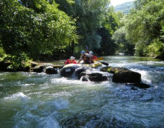 familie rafting cilento