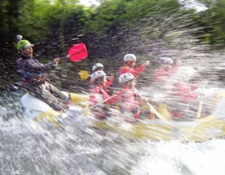 familie rafting cilento