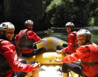 familie rafting cilento