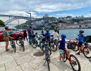 Tocht elektrische fietsen Porto aan het water