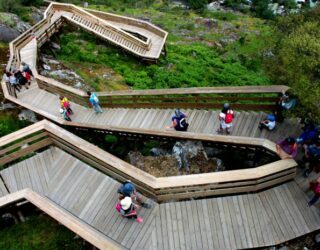 Hangbrug Arouca met kinderen