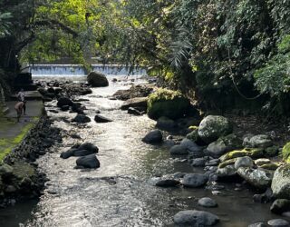 Baden in de rivier