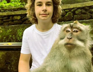 Heilige aapjes in Monkey Forest