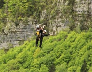 Tandem zipline Soca