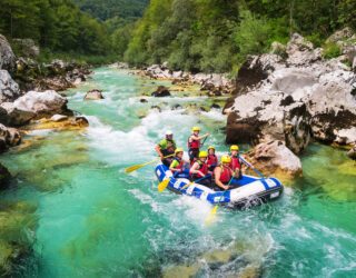 Raften op de Soča wildwaterrivier