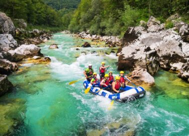 Raften op de Soča wildwaterrivier