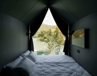 Glamping slaapkamer