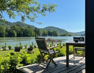 Glamping terras Slovenië