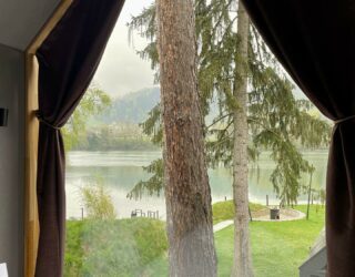 Glamping uitzicht Slovenië