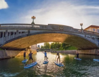 Met je SUP-board door Ljubljana