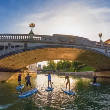 Met je SUP-board door Ljubljana