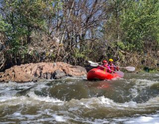 Rafting op de Sabie rivier