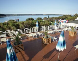 Hotel aan het strand