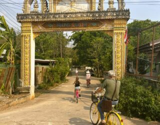 Fietsen langs tempels in Loei