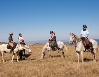 Paardrijden met kinderen in Swaziland