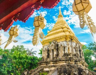 Oude tempel in Chiang Mai