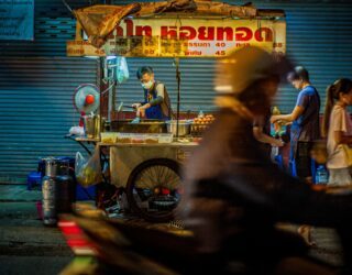 Thaise foodtruck in Bangkok