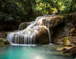 Erawan Falls in Thailand