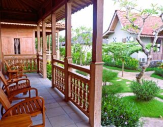 Authentieke bungalows in de tuin Nusa Penida