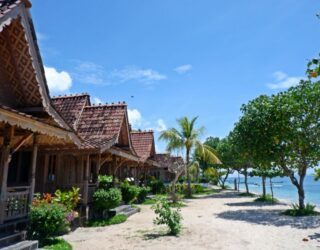 Bungalows op het strand Nusa Penida