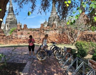 Bezoek de tempels in Ayutthaya met de fiets
