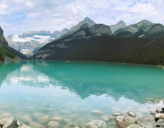 Kind bij Lake Louise