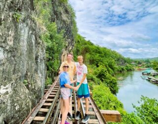 Gezin Norre aan de River Kwai