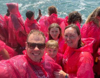 Familie Joosten bij de Niagara Falls