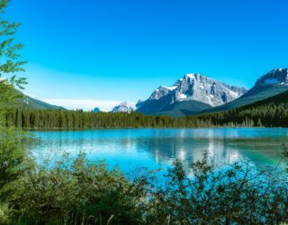 Bow Lake in Canada