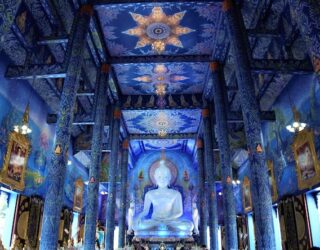 Blauwe tempel in Chiang Rai