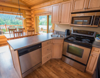 2 Bedroom Log Home Kitchen A 1