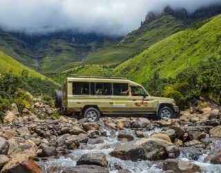 Met de jeep door de Sani Pass