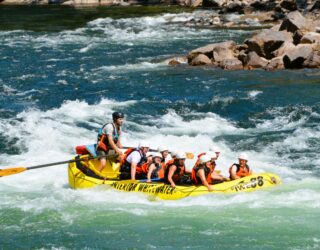 Gezinsrafting op de Clearwater River