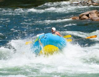 Coole gezinsrafting Clearwater River