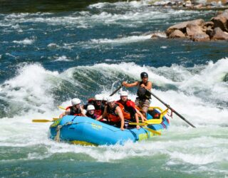 Raften met het gezin op Clearwater River