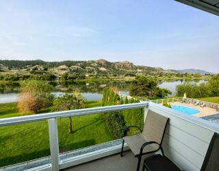 Uitzicht vanuit kamer Kamloops