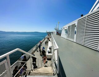 Met de ferry richting Vancouver Island