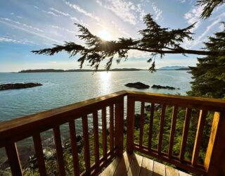 Uitkijkpunt van hotel Tofino