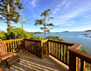 Prachtig uitzicht hotel Tofino