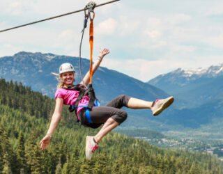 Ziplinen in Whistler