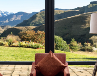 Lounge in hotel aan Sani Pass