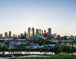 Calgary in het groen