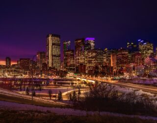 Calgary by night