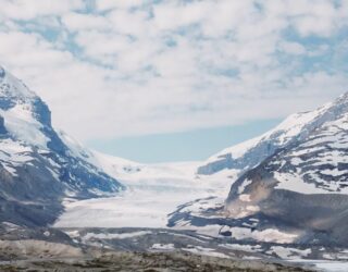 Onderweg naar de Athabasca gletsjer