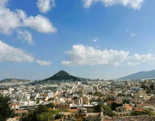 Mooi uitzicht over Athene