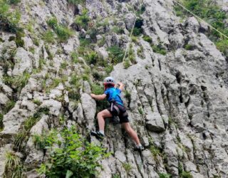 Rotsklimmen in de Julische Alpen