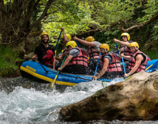 Rafting op de Lousios rivier