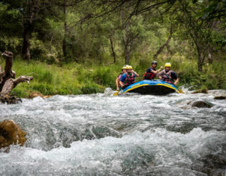 Rafting met kinderen op de Lousios rivier