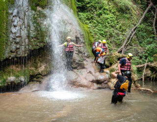 Waterval in de Lousios kloof