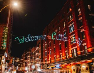 Little Italy in New York met kinderen